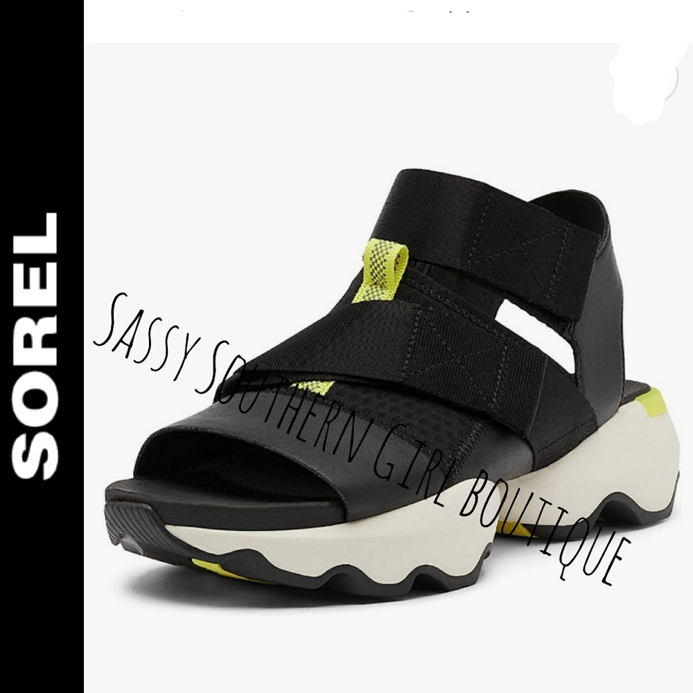 🆕⭐Sorel Kinetic Impact black sandal